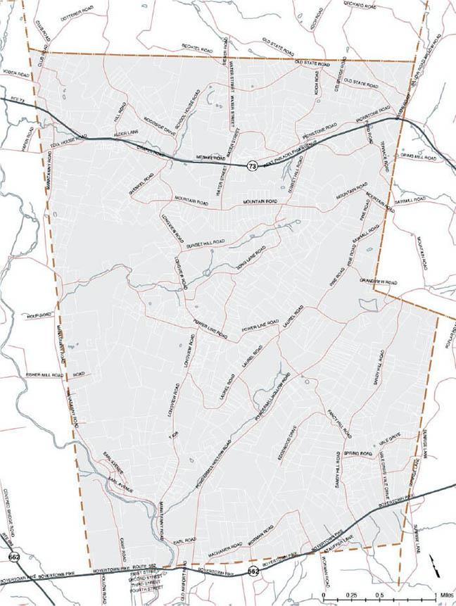Earl Township Road Map